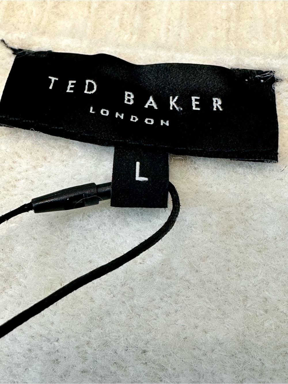 Ted Baker London Floral Sweater NWT Vanilla Ice Alpaca Blend Large MSRP $175 - Picture 4 of 13